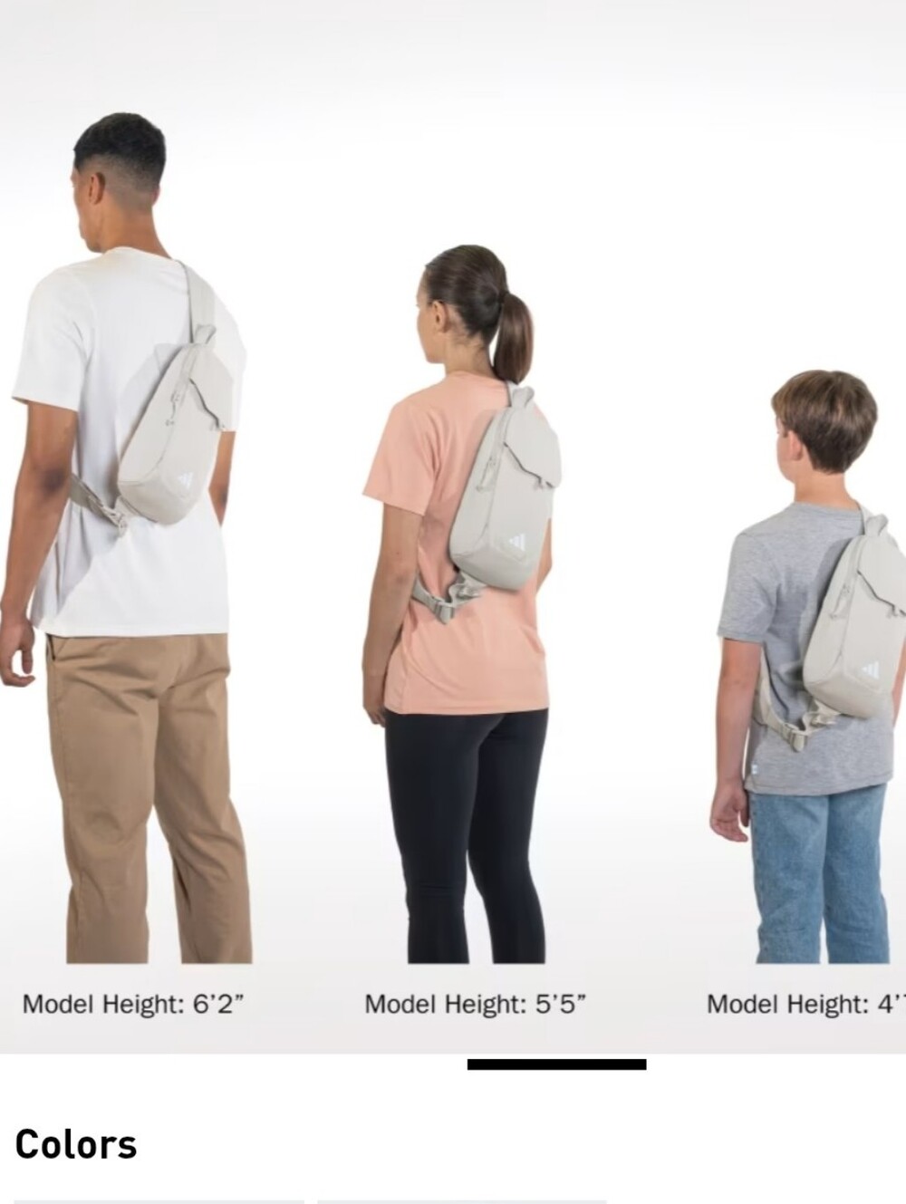 Esse Tial 3 Beige Sling Backpack Bag - Picture 3 of 16